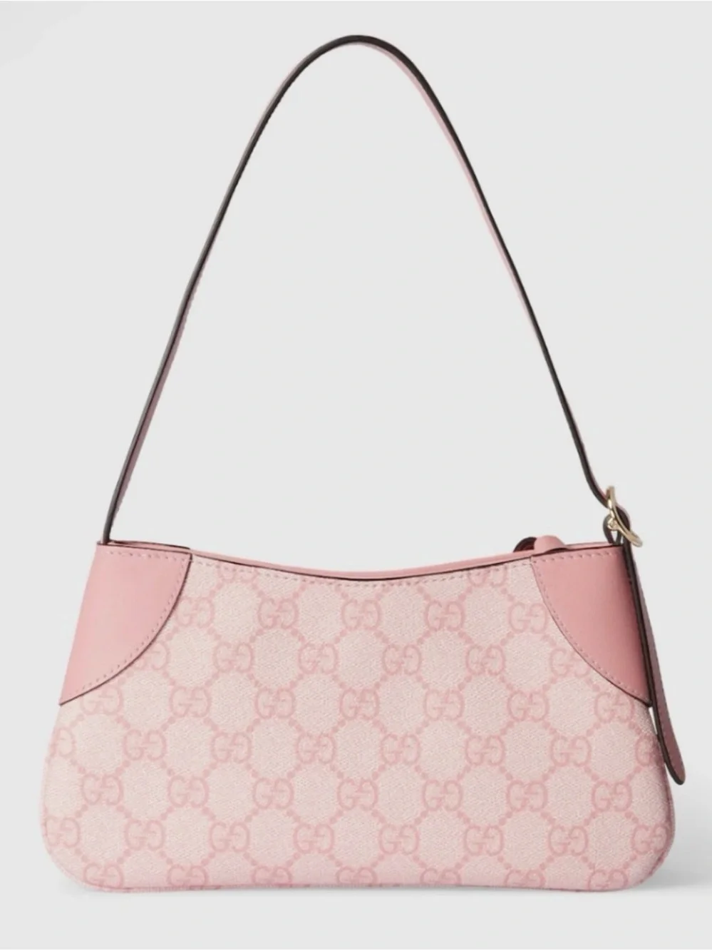 New! Gucci Light Pink Monogram Shoulder Bag